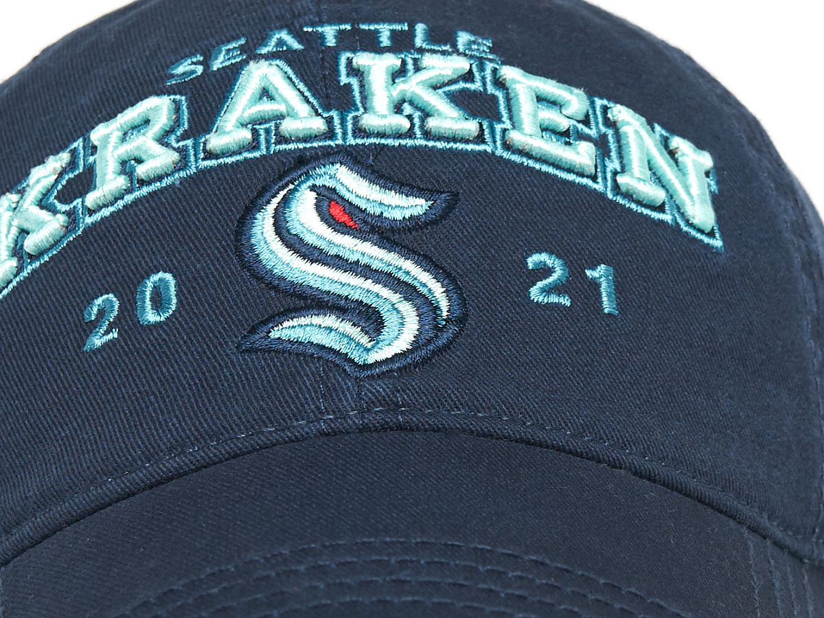 Бейсболка NHL Seattle Kraken сине-голубая 31383