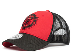 Бейсболка Манчестер Юнайтед летняя красно-черная 107695