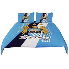 Постельное белье Манчестер Сити 2 спальное Double Duvet Set ST