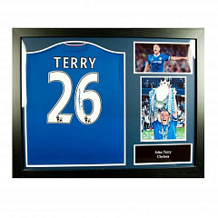 Футболка с автографом Джона Терри Terry Signed Shirt (Framed)