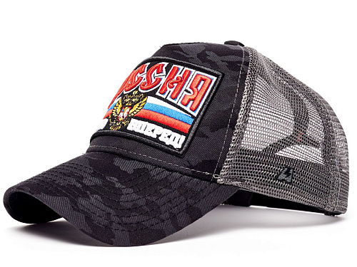 Бейсболка Россия 101547 черно-серая, летняя