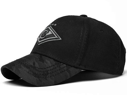 Бейсболка Спартак 120225 черная с черной эмблемой