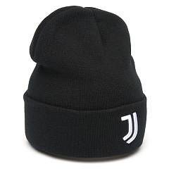 Шапка Ювентус 37300 черная с отворотом