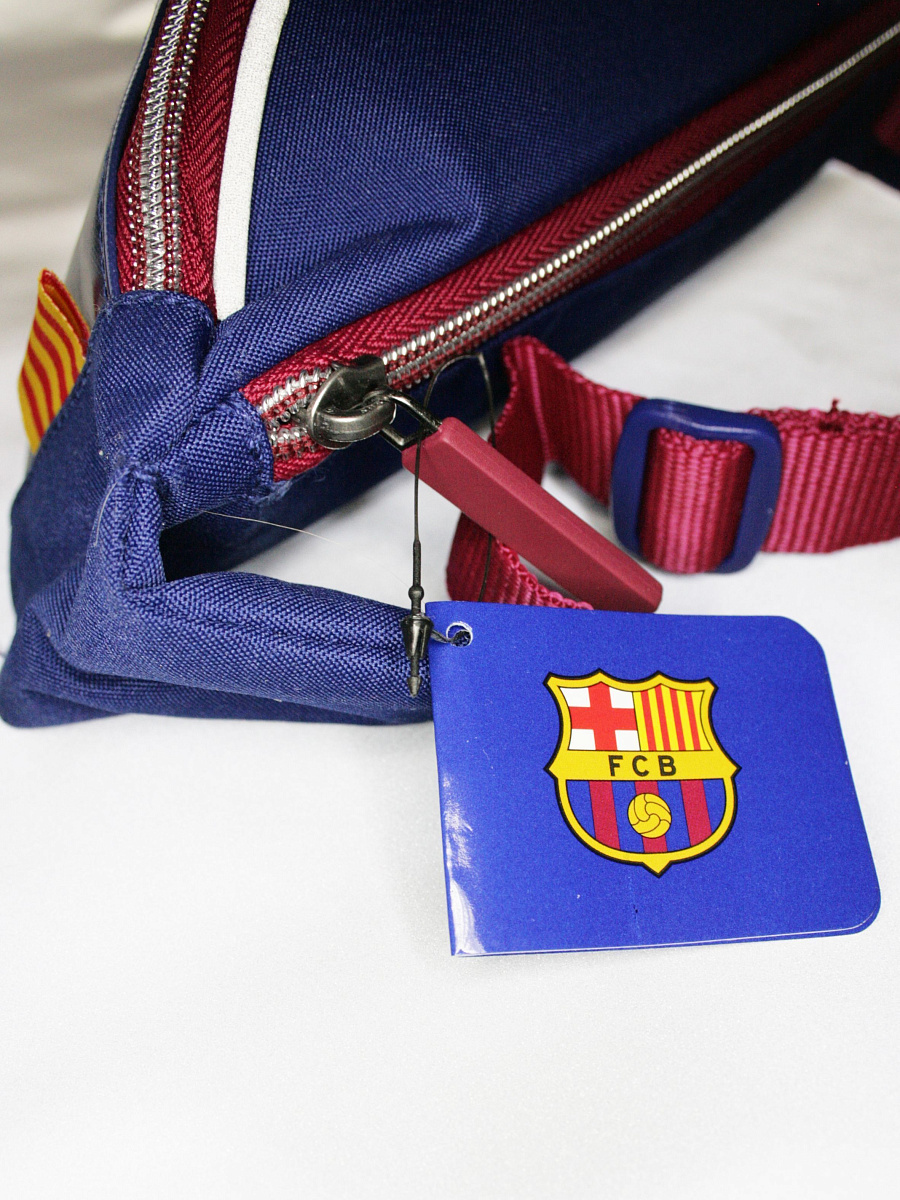 Сумка на пояс подростковая Барселона, красно-синяя FC-231
