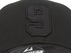 Бейсболка с номером 9, черная, 20691