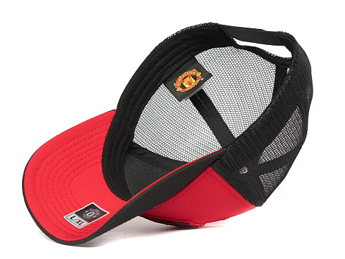 Бейсболка Манчестер Юнайтед летняя красно-черная 107695