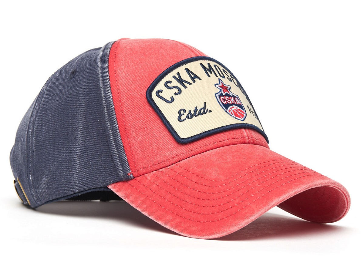 Бейсболка ПБК ЦСКА красно-синяя винтажная 40006