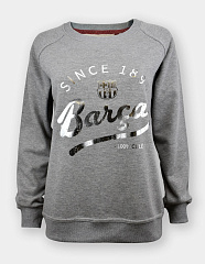 Женский свитшот Барселона SWEAT SHIRT WOMAN SILVER, цвет серый