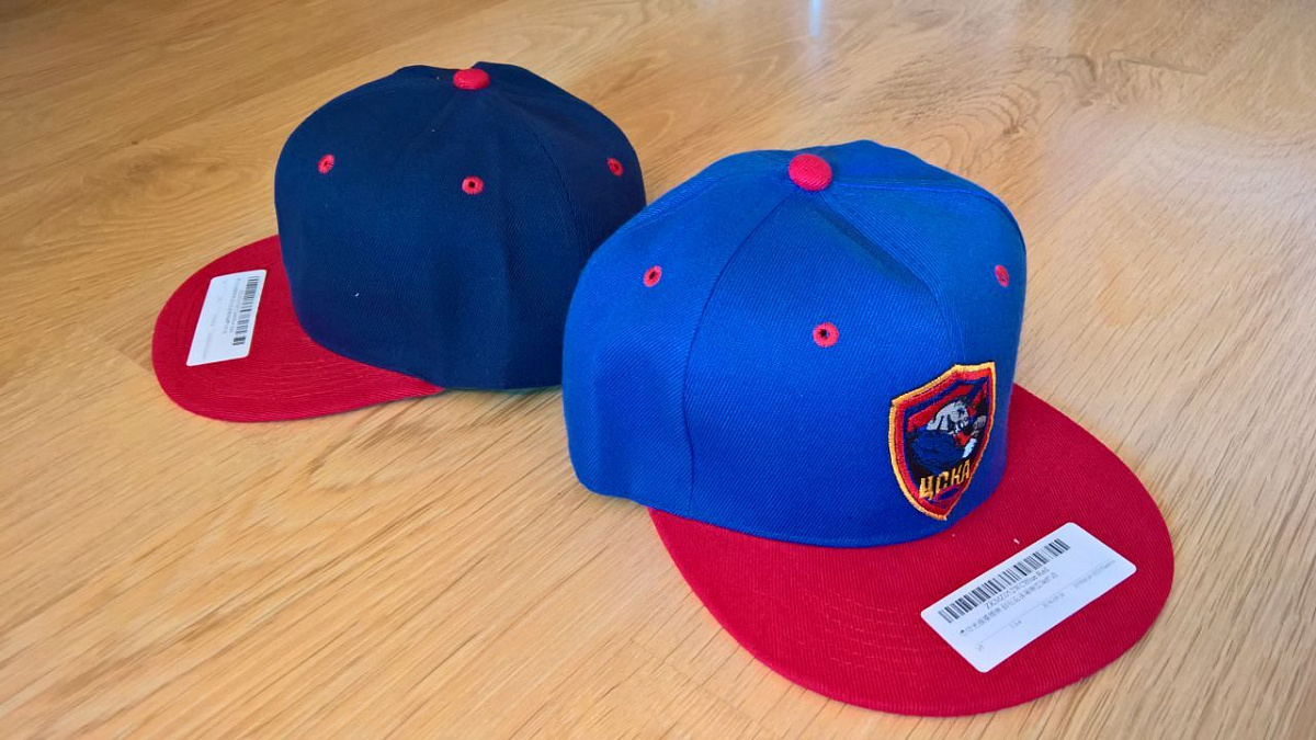 Бейсболка ЦСКА  регби прямой козырек темно-синяя