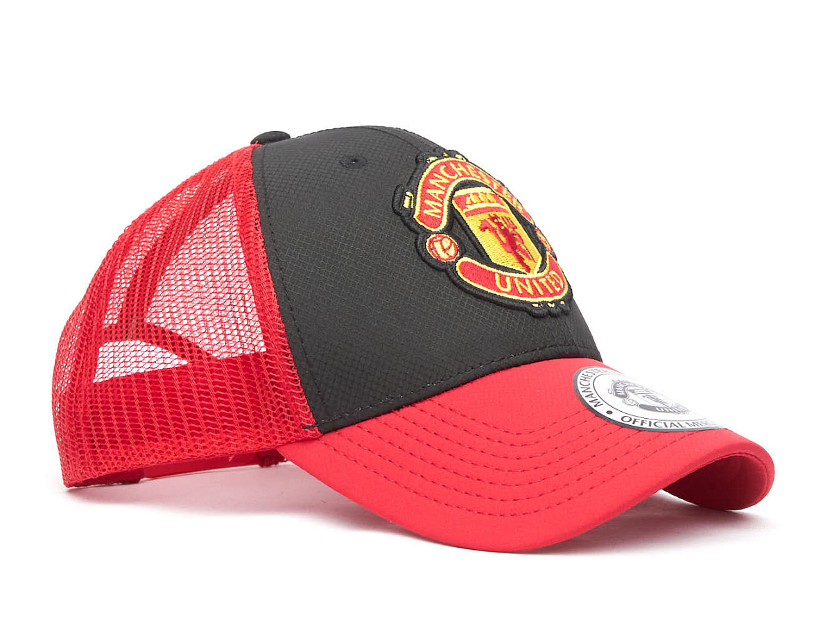 Бейсболка Манчестер Юнайтед подростковая летняя черно-красная 107696