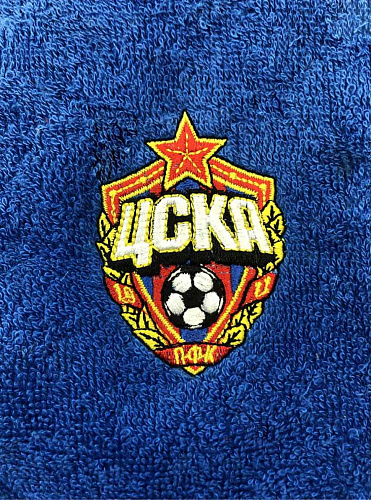 Полотенце ЦСКА махровое 70х140, цвет синий		