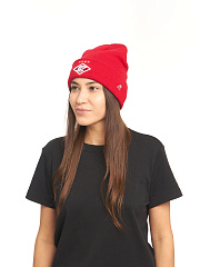 Шапка Спартак 00151 красная с отворотом