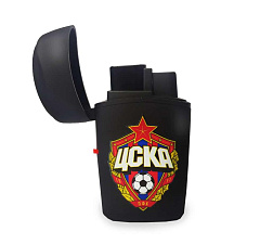 Зажигалка Эмблема ЦСКА, цвет черный