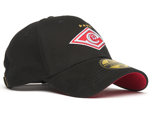 Бейсболка Спартак 120327 черно-красная