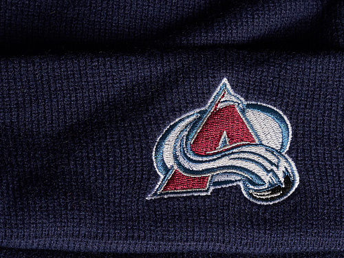 Шапка Colorado Avalanche 59205 синяя с отворотом