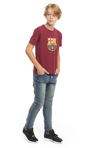 Детская футболка Барселона 130380 бордовая