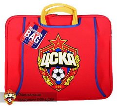 Сумка для нетбука 10.1" красная с эмблемой ПФК ЦСКА