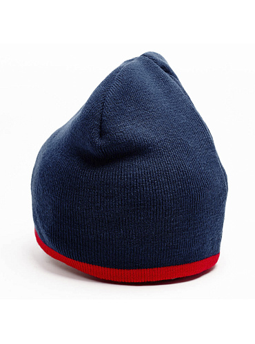 Шапка подростковая ПФК ЦСКА, цвет темно-синий, трикотажная, вязаная	