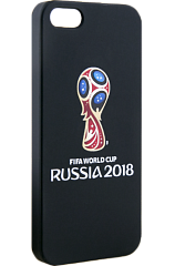 Чехол FIFA 2018 Эмблема iPhone 5/5S/SE черный