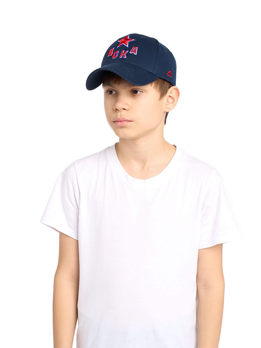 Бейсболка ХК ЦСКА детская 13185 синяя