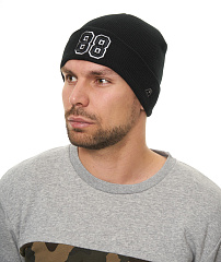 Шапка с номером 88, черная, 18669