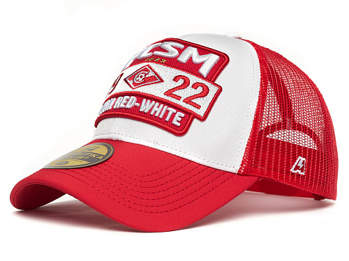 Бейсболка Спартак 120373 летняя красно-белая