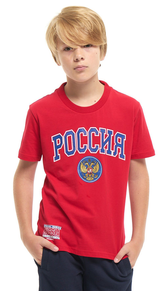 Футболка детская Россия 131920 красная