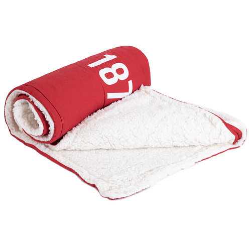 Плед Манчестер Юнайтед Core Stripe Sherpa Fleece Blanket