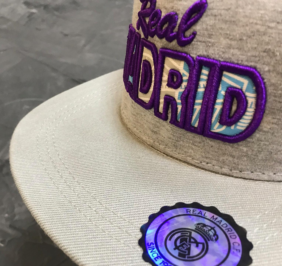 Бейсболка Реал Мадрид Cap GR с прямым козырьком