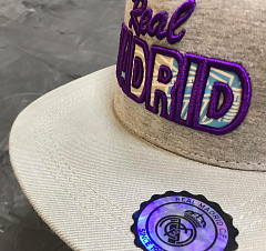 Бейсболка Реал Мадрид Cap GR с прямым козырьком