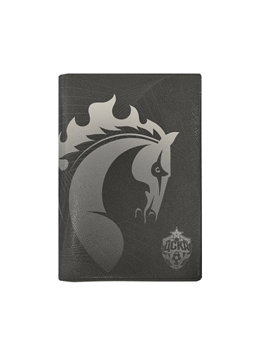 Обложка для паспорта ЦСКА "Талисман" черная