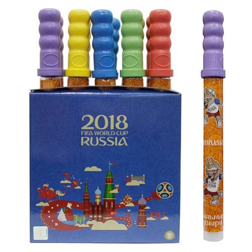 ЧМ 2018, мыльные пузыри, колба в термоплёнке, 200 мл., д/б