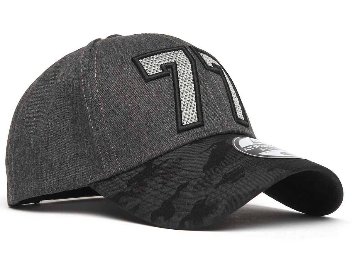 Бейсболка КХЛ №77 серо-черная 107691