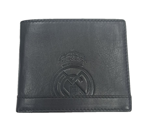 Портмоне Реал Мадрид RME2208NEGRO черный, кожа, горизонтальный, монетница