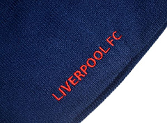 Шапка Ливерпуль без отворота синяя