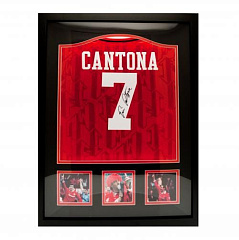 Футболка с автографом Эрик Кантона Cantona Signed Shirt (Framed