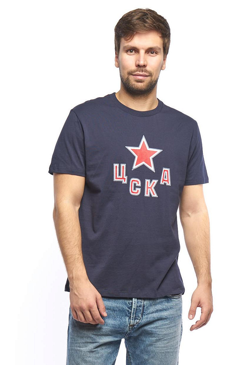 Футболка ХК ЦСКА 271730 синяя.