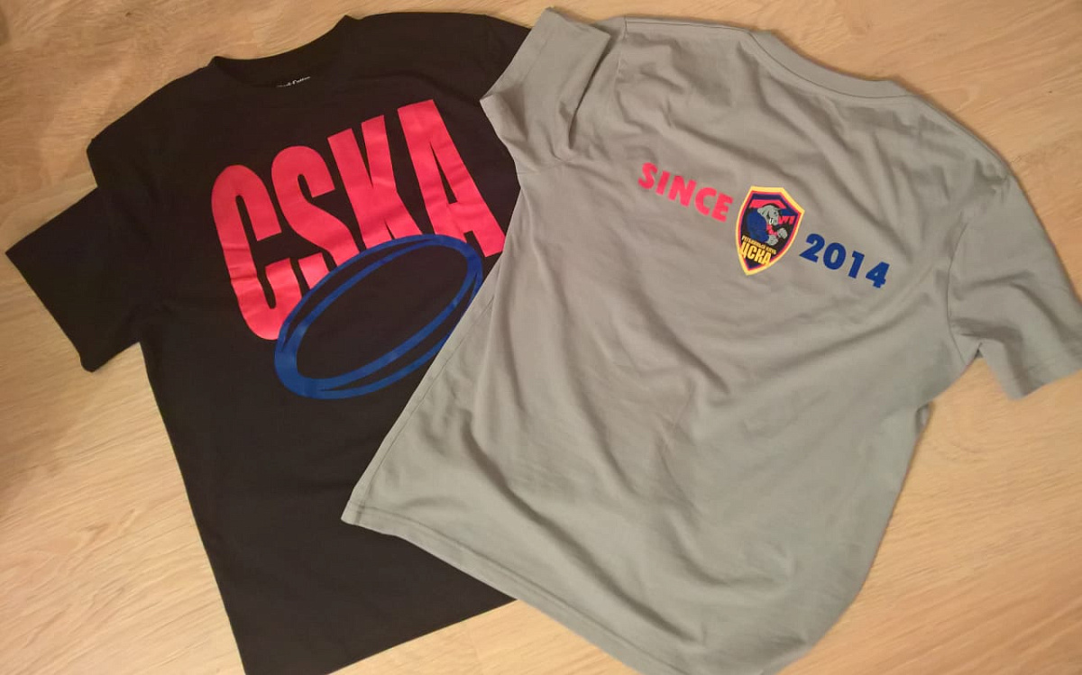 Футболка CSKA регби серая