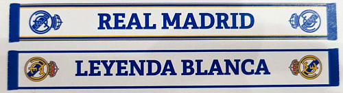 Шарф Реал Мадрид LEYENDA BLANCA, бело-синий