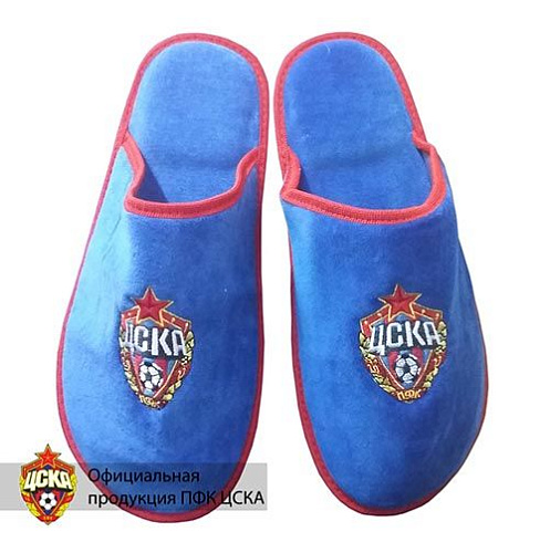 Тапочки ЦСКА комнатные цвет синий