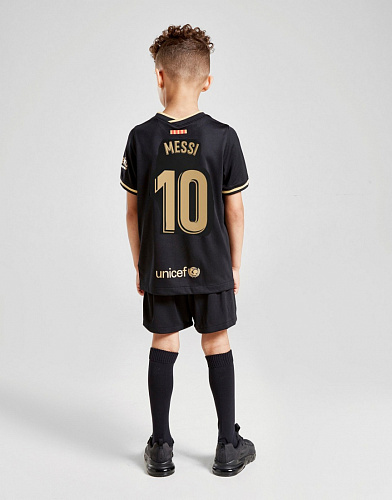 Детская форма Месси Барселона 2020/2021 выездная черная