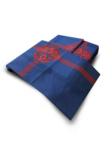 Постельное белье ЦСКА 2 спальное "Классика" (наволочки 50х70)