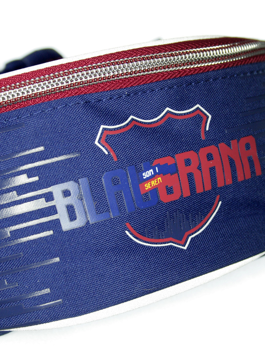 Сумка на пояс подростковая Барселона, красно-синяя FC-231