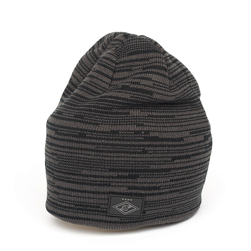 Шапка Спартак черно-серая 00144