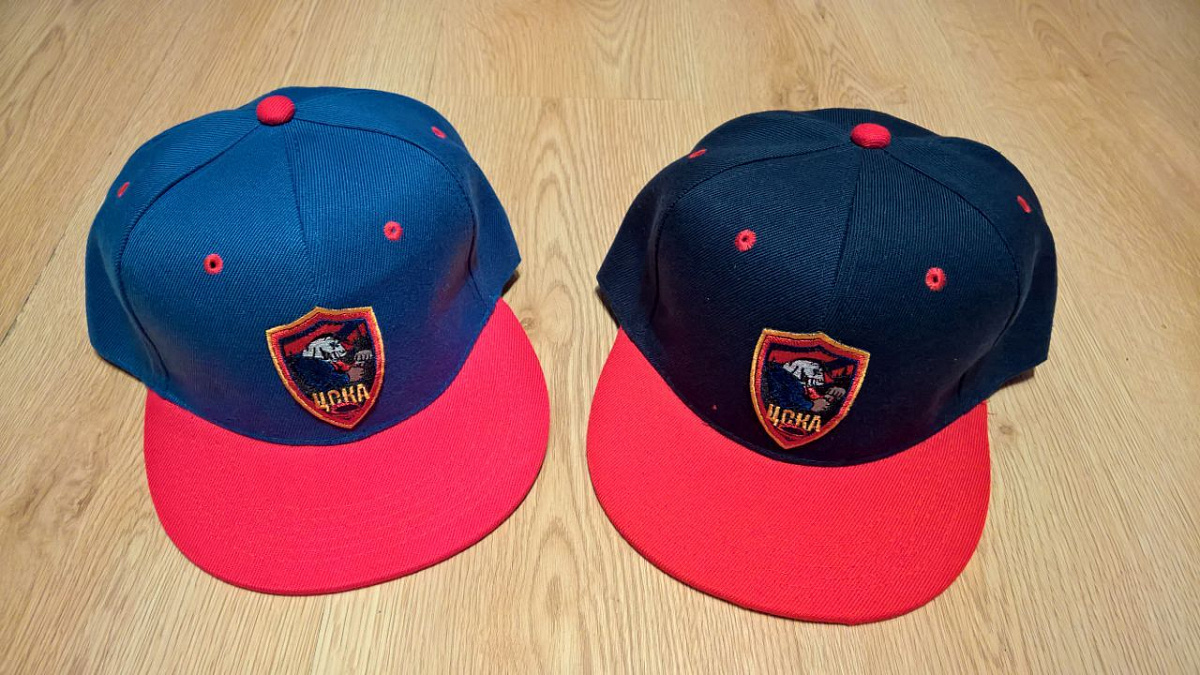 Бейсболка ЦСКА  регби прямой козырек темно-синяя