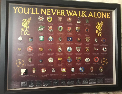 Набор значков Ливерпуль "Еврокубковая история"