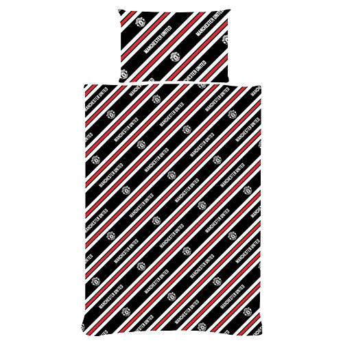 Постельное белье Манчестер Юнайтед 1,5 спальное Core Stripe Single Duvet Set