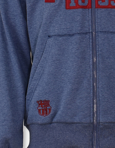 Толстовка Барселона на молнии SWEAT SHIRT SCORE, синяя
