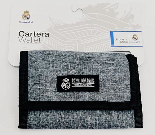 Портмоне Реал Мадрид C/VELCRO "GREY"