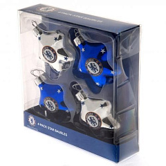 Елочные игрушки Челси 4pk Star Baubles